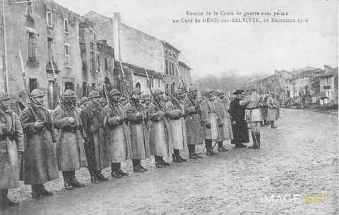 Remise de la Croix de guerre (Ménil-sur-Belette)